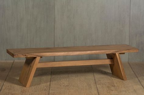 By impulse imports warehouse, NZ. Found on TradeMe Wooden Bench Indoor, Rustic Bench Seat, Japandi Apartment, Handmade Bench, Rustic Bench, Asian Design, Assembly Instructions, Wooden Bench, Bench Seat