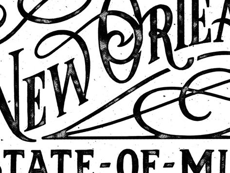 New Orleans Type by Scott Greci Type Posters, Web Design Inspiration, Type Design, Handmade Design, Global Community, New Orleans, Hand Lettering, Creative Professional, Web Design