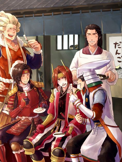 Kojurou and Masamune in the background tho Sengoku Musou, Samurai Warriors, Samurai Warrior, Fan Art, Memes, Anime