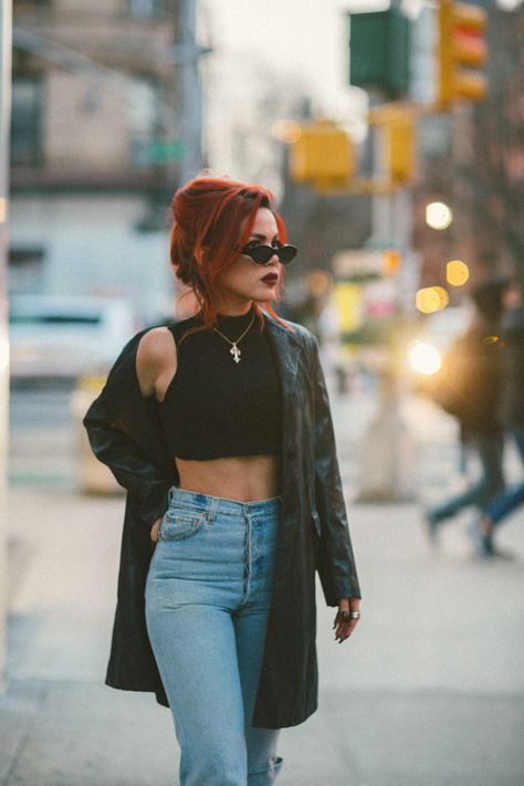 Rocker Outfits, Luanna Perez, Look Grunge, Mode Grunge, Le Happy, 90s Outfit, Modieuze Outfits, Look Vintage, Edgy Outfits