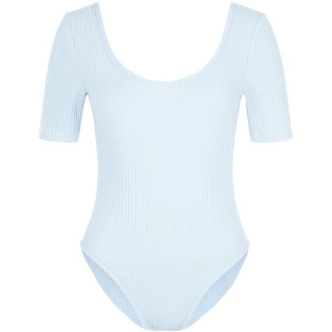 New Look Light Blue Ribbed Scoop Neck Bodysuit ($13) ❤ liked on Polyvore featuring intimates, shapewear, wedgewood blue, blue top, ribbed top, light blue bodysuit, short sleeve tops and light blue body suit Fitted Light Blue Sleeveless Bodysuit, Blue Fitted Cotton Short Sleeve Bodysuit, Blue Body Suit, Playful Blue Short Sleeve Bodysuit, Light Blue Stretch One-piece Bodysuit, Blue High-stretch Bodysuit With Thumbholes, Bodysuit Short Sleeve, Wedgewood Blue, Scoop Neck Bodysuit