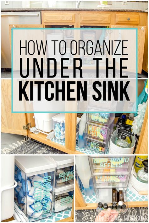 Under The Kitchen Sink Organization, Under The Kitchen Sink, Under The Sink Organization, Under Kitchen Sink, Sink Organization, Kitchen Sink Organization, Organized Kitchen, Acrylic Drawers, Under Sink Organization