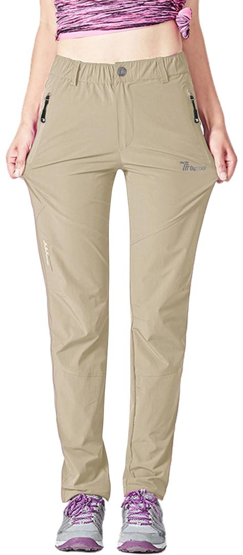 PRICES MAY VARY. 92% Nylon, 8% Spandex Imported Water-Resistant & Lightweight Hiking Pants --- Quick dry fabric sweeps sweat away from your skin. Rip-stop, lightweight, breathable, sun protection and water-resistant fabric to keep you cool all the time. UV Protection Travel Pants --- UPF 50+ sun protection fabric reduces your exposure to harmful UVA/UVB radiation. Handy Features --- Hiking pants with elastic waistband makes it easy to fit your body well. Three Zippered Pockets --- The women's hi Outdoor Style Women, Travel Pants Women, Fishing Pants, Camping Clothes, Seated Exercises, Hiking Pants Women, Quick Dry Pants, Travel Clothes Women, Travel Pants