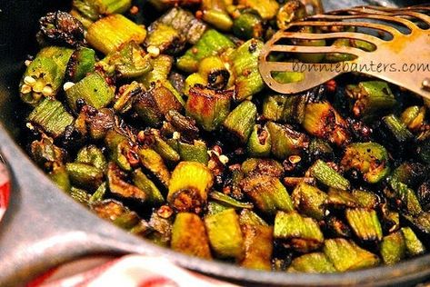 Frozen Okra Recipes, Oven Roasted Okra, Frozen Okra, Southern Fried Okra, Roasted Okra, Fried Okra, Side Items, Okra Recipes, Slow Cooker Vegetarian