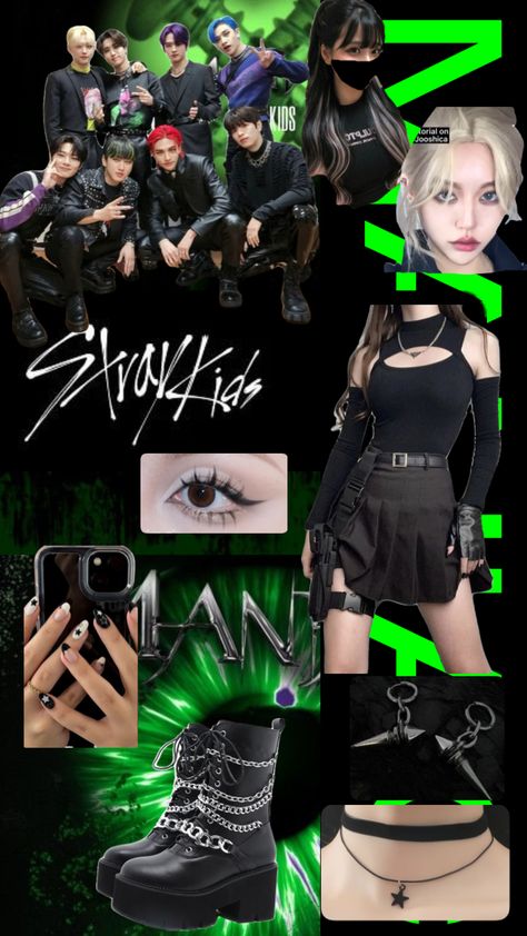 #maniac #skz Maniac outfit inspo If I was in SKZ I would want this to be my outfit for maniac MV>>>💚 I.n Maniac Outfit, Maniac Inspired Outfits, Skz Maniac Outfits, Felix Maniac Outfit, Maniac Skz, Straykids Concert, Skz Maniac, In Skz, Stray Kids Maniac