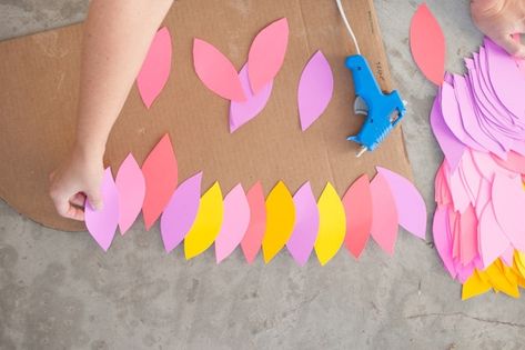 A colorful outfit and some scrap cardboard can go a long way to making a cute Halloween costume.    #cardboard, #costume, #Curbly-Original, #Halloween, #halloween costume, #paper Bird Costume Diy, Diy Bird Costume, Bird Costume Kids, Cardboard Bird, Angry Birds Costumes, Science Corner, Bird Wings Costume, Paper Costume, Craft Activities For Toddlers