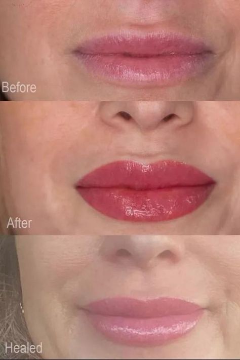 Lip Blushing Benefits, Cost, Side Effects, and More - InStyle Lipblush Before And After, Lip Blushing, Tattoo Trend, Makeup Tattoo, Instyle Magazine, Torres Strait Islander, Makeup Tattoos, Latest Makeup, Tattoo Trends