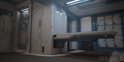 ArtStation - Medbay, Stefan Morrell Sci Fi Rooms, Concept Environment, Moon Base, Futuristic Space, Alien Isolation, Edge Of The Universe, Sci Fi Design, Sci Fi Environment, 3d Concept