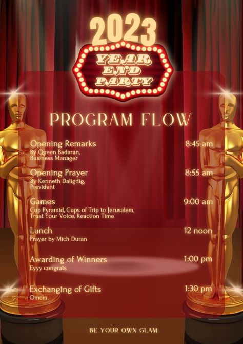 hollywood cinema theatre program flow poster Program Flow Design, School Program Template, Program Flow Pubmat, Program Design Layout, Hollywood Themed Party, Program Flow, Pageant Sashes, Apple Ecosystem, Gatsby Gala