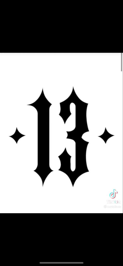 Number 13 Tattoos, Graffiti Numbers, Number Tattoo Fonts, Justice Tattoo, Kpop Tattoos, Street Gang, Tattoo Catalog, Full Leg Tattoos, Gangsta Tattoos