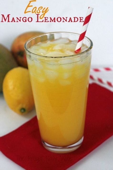 This Mango Lemonade Recipe is perfect for summer entertaining. It' super easy plus there is a great alternative for a super healthy drink! Mango Lemonade Recipe, Easy Lemonade Recipe, Pescatarian Meals, Homemade Strawberry Lemonade, Mango Lemonade, Homemade Lemonade Recipes, Mango Drinks, Food Knowledge, Refreshing Beverages