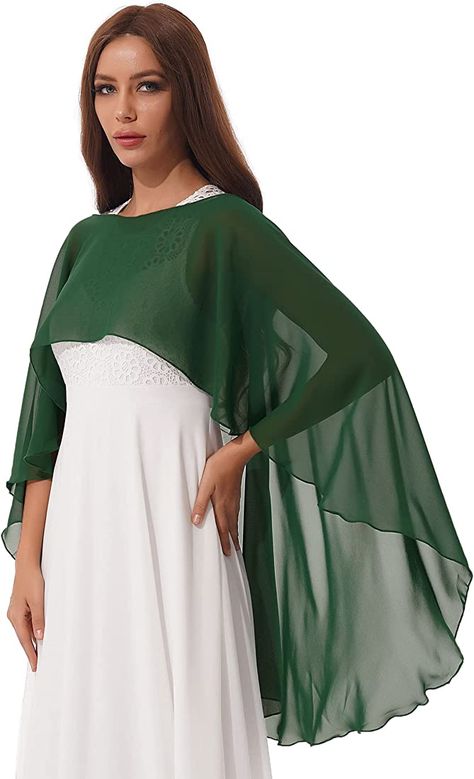 Freebily Women Chiffon Shawl Cape High-Low Tops Capelet Bridal Wedding Evening Wraps Bolero Shrug Burgundy One Size : Amazon.co.uk: Fashion Cute Church Outfits, Wedding Capelet, Beach Shawl, Shawl Wedding, Evening Wraps, Chiffon Tunic, Bolero Shrug, Chiffon Shawl, Wedding Cape