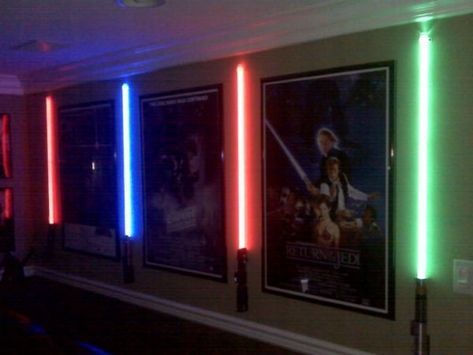 Painting Ideas Cool, Star Wars Basement, Room Painting Ideas, Theater Lighting, Movies Wallpaper, Movie Theater Rooms, Star Wars Bedroom, Theater Rooms, Movie Room Decor