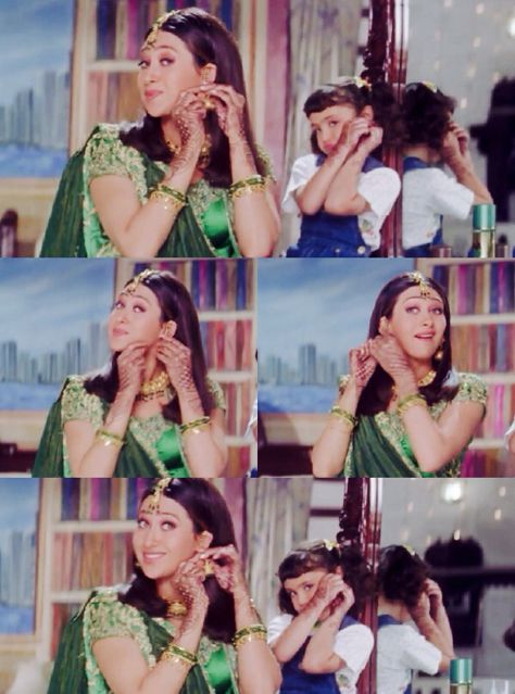 Karisma Kapoor in Hum Saath Saath Hain Hum Saath Saath Hain, 90s Bollywood Fashion, Karishma Kapoor, Karisma Kapoor, 90s Bollywood, Vintage Bollywood, Kardashian Style, Bollywood Fashion, Bollywood Actress