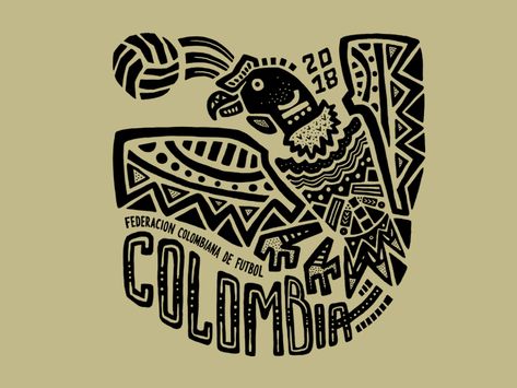 Colombian Prints, Colombia Tattoo Ideas, Colombia Illustration, Colombia Logo, Football Logo Maker, Colombia Tattoo, Collage Maker App, Photography Logo Maker, Soccer Illustration