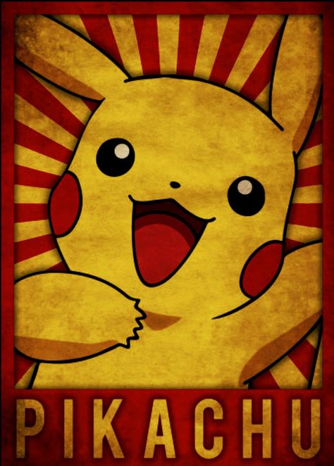 Pokemon Pop Art, Pikachu Poster, Geek Poster, Pop Art Decor, Pokemon Poster, Cool Pokemon Wallpapers, Pikachu Wallpaper, Doraemon Wallpapers, Pokemon Stickers