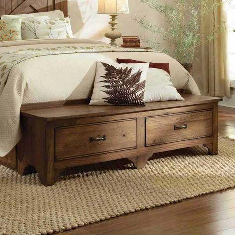 32 Super Cool Bedroom Decor Ideas for The Foot of the Bed #bedroomdecoratingideas Bed Bench Storage, Storage Bench Bedroom, Kincaid Furniture, Bedroom Cushions, End Of Bed Bench, Leather Stool, Bedroom Bench, Foot Of Bed, Stylish Bedroom