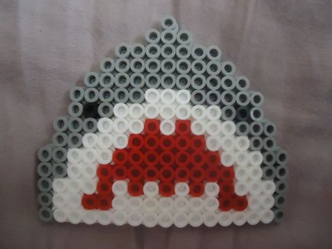 Jaws by TsukiHimeChii - Kandi Photos on Kandi Patterns Hamma Beads Ideas, Easy Perler Bead Patterns, Pokemon Perler Beads, Melty Bead Patterns, Easy Perler Beads Ideas, Hama Beads Design, Beads Ideas, Hama Beads Patterns, Diy Perler Beads