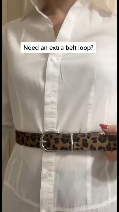 A little hack if you need an extra belt loop #belthack #styletipsforyou #tipsandtricks #fashionhacks #stylehack #clothinghack #fashiontip #3194 | Trendist How To Wear A Scarf, Folding Clothes, Fashion Diy, Clothing Hacks, How To Make An, Fashion Clothes Women, Fashion Outfits, My Style, How To Wear