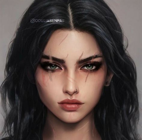 Art Breeder, Character Inspiration Girl, Digital Portrait Art, Face Characters, Arte Fantasy, Digital Art Girl, Red Eyes, Book Ideas, Digital Portrait