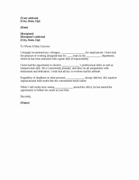 Bad Letter Of Recommendation Lovely Co Worker Reference Letter Letters Of Recommendation For Coworker, Reference Letter For Employee, Reference Letter For A Coworker, Letter Of Recommendation For Employee, Letter Of Recommendation For Coworker, Reccomendation Letter, Employee Recommendation Letter, Teacher Letter Of Recommendation, Writing A Reference Letter