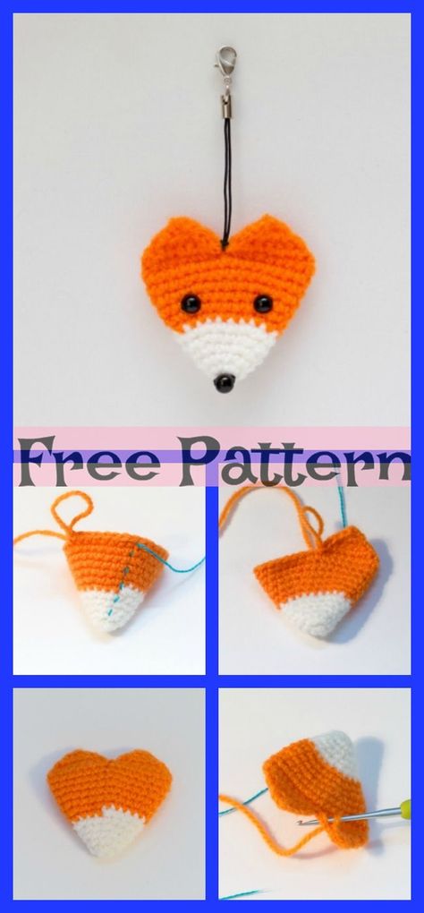 #crochet #Fox #Free #freecrochetpatterns #keychain #Pattern Check more at https://3.homedecordiycheap.com/crochet-keychain-fox-free-pattern-freecrochetpatterns-fox-keychain-2/ Mini Crochet Projects, Fox Free Pattern, Fox Keychain, Crochet Shark, Crochet Keychains, Key Change, Crochet Owls, Keychain Pattern, Fund Raiser