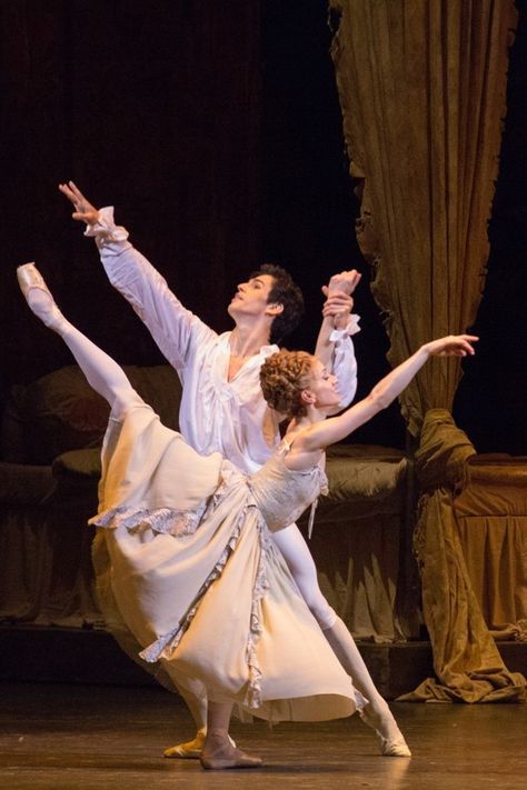 Marianela Núñez as Manon Lescaut, Federico Bonelli as Chevalier Des Grieux, "Manon", based on the novel “L’Histoire du Chevalier des Grieux et de Manon Lescaut” by Antoine François Prévost (Abbé Prévost), music by Gilles Massenet, choreography by Sir Kenneth McMillan, design by Nicholas Georgiadis, The Royal Ballet, Bolshoi Theatre Большой театр, Moscow, Russia (June 20, 21 & 22, 2011) # Photographer Mikhail Logvinov Manon Ballet, Ballet Pictures, Bolshoi Theatre, Ballet Inspiration, Ballet Photos, Dance Movement, Royal Ballet, Ballet Beautiful, Professional Dancers