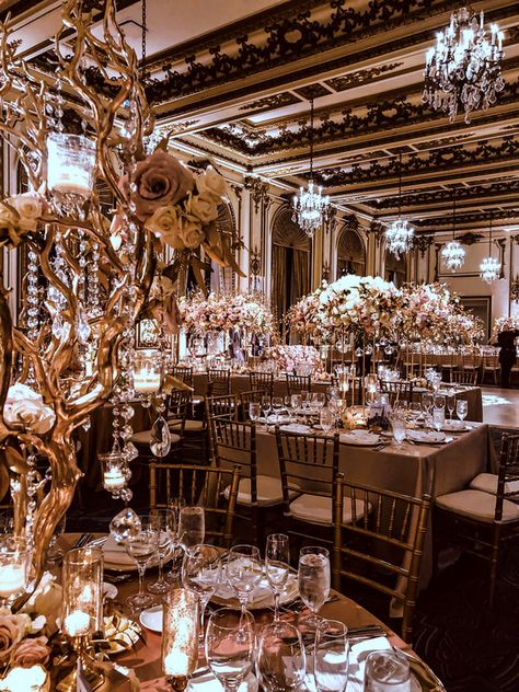 Classic Opulence Wedding - Wedding Planners San Jose Ca Lavish Wedding Reception, Royal Fantasy Wedding, Rich Wedding Aesthetic, Mafia Wedding Aesthetic, Royal Wedding Aesthetic, Royal Wedding Decorations, Mafia Wedding, Royal Ballroom, Ballroom Aesthetic