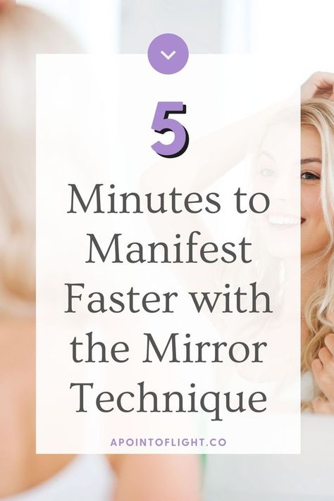 5 minutes to manifest faster with the mirror technique Manifest Anything, Law Of Attraction Tips, Manifestation Law Of Attraction, Manifestation Journal, How To Manifest, Relationships Love, Make More Money, Journal Prompts, The Mirror