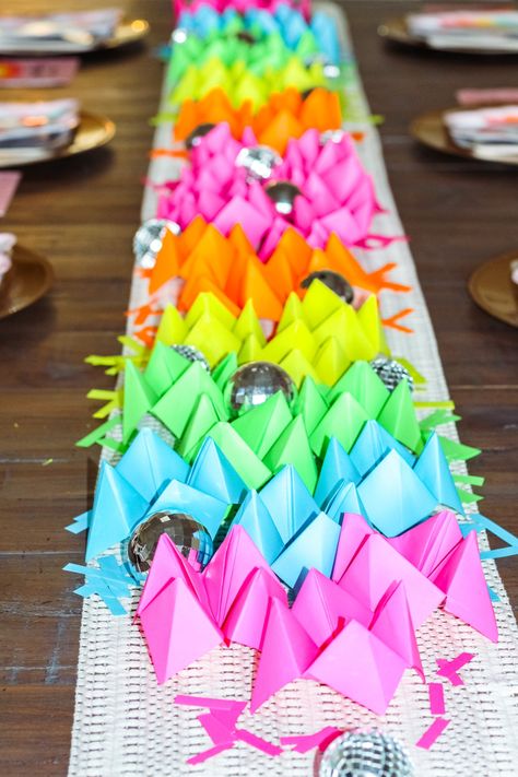 90s Meal Ideas, Lisa Frank Party Food, Diy Lisa Frank Party, Lisa Frank Decorations, Lisa Frank 30th Birthday Party, Lisa Frank Decor, Lisa Frank Themed Party, Lisa Frank Party Decorations, Lisa Frank Bachelorette Party