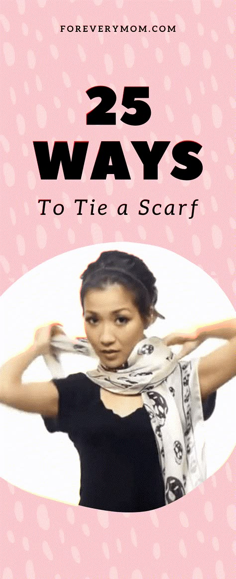 If you're clueless on how to tie a scarf, this is the video tutorial for you. This shows you 25 ways to wear and tie a scarf. This is one to pin and watch again and again! #scarfs #scarflove #scarfweather #scarfseason #scarfstyle #scarflover #scarfsilk #scarffashion #scarfaddict #scarfbib #scarfstyle #crochetscarf #blanketscarf #louisvuittonscarf #printedscarf #scarfhowtoweara #scarftying Square Scarf How To Wear A, Large Scarf Tying, How To Fold Scarf, Scarf Tying Tutorial, Ways To Tie A Scarf, Fancy Scarf, Scarf Wearing Styles, Ways To Tie Scarves, Mom Uniform