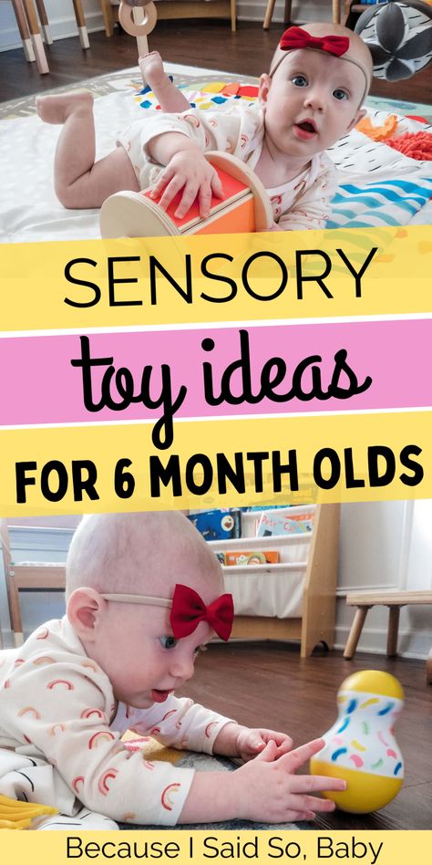 Best Sensory Toys for 6 Month Olds 5-6 Month Old Activities, Sensory Toys For 6 Month Old, 6 Months Old Activities, Toys For 6 Month Old, 9 Month Old Baby Activities, 6 Month Toys, Montessori Baby Activities, Tummy Time Toys, Fine Motor Development