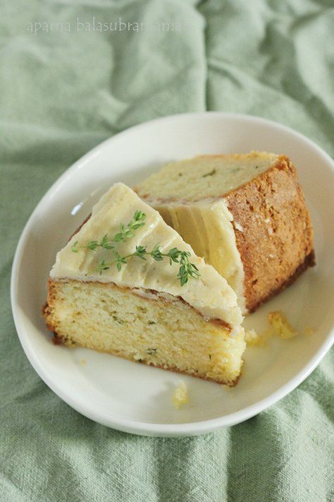 Lime Icing, Thyme Cake, Thyme Tea, Kitchen Witch Recipes, Cake Slices, Yoghurt Cake, Lime Cake, Summer Baking, Olive Oil Cake