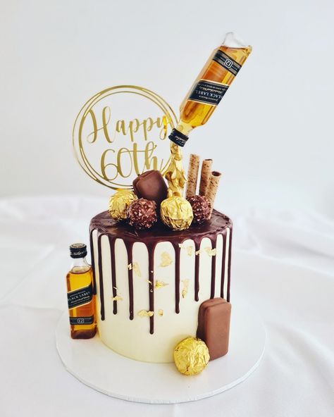 Johnnie Walker Birthday Cake, Johnnie Walker Cake, Johnny Walker Cake, Johnnie Walker Birthday, Johnny Walker, Bottle Cake, Birthday Cakes For Men, Creative Birthday Cakes, Creative Birthday