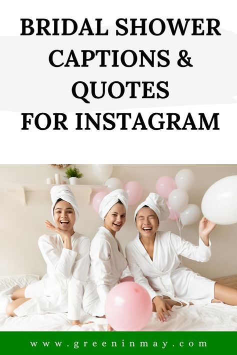 With the rise of social media, sharing pictures and memories of the special day on Instagram has become a popular way to commemorate the bridal shower. Thankfully, there are plenty of bridal shower quotes and captions available that can help capture the essence of the event. From funny one-liners to heartfelt sentiments, there are endless options to choose from. In this article, we’ll explore some of the best bridal shower quotes and captions for Instagram. Shower Quotes Funny, Shower Captions, Bridal Quotes, Bridal Shower Quotes, Party Captions, Bridal Shower Pictures, Shower Quotes, Funny Wishes, Short Instagram Quotes