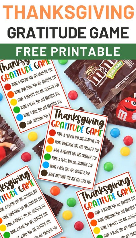 It’s time for some family fun with this Thanksgiving Gratitude Game. Gather the family around and share what you’re thankful for while enjoying a little treat! Thanksgiving M&M game. Printable Thanksgiving games. Games to play on Thanksgiving. Gratitude Game, Thankful Activities, Thanksgiving Family Games, Family Friendly Games, Activity Day Girls, Thanksgiving Gratitude, M&m Game, Fall Games, Primary Activities