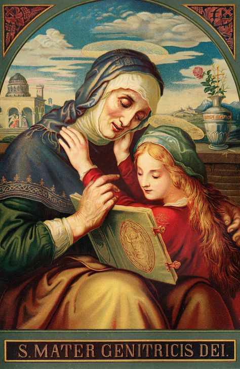 St. Anna 02 | RESTORING THE FAITH MEDIA - We are boldly, aut… | Flickr St Anne Prayer, Saint Joachim, Rosary Prayers Catholic, Religious Pictures, Mother Art, Catholic Images, Our Lady Of Sorrows, St Anne, Blessed Mother Mary