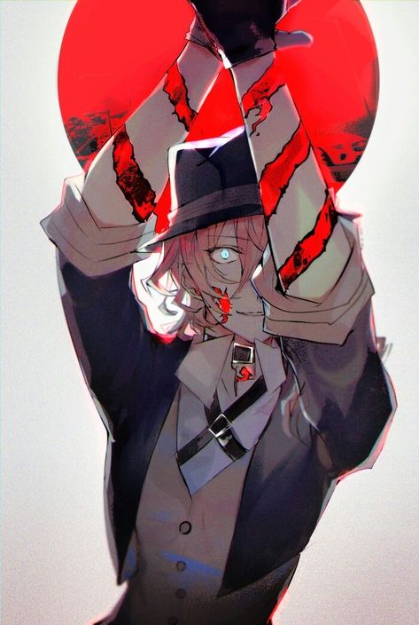 Corruption is an absolutely terrifying ability. Funny Chat, Chuuya Nakahara, Bongou Stray Dogs, Stray Dogs Anime, Fanarts Anime, An Anime, Bungo Stray Dogs, Stray Dog, Bungou Stray Dogs