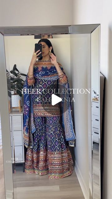 Heer Collection Inc. by Aman Gill on Instagram: "AZUL 2.0 Gharara Set// this striking indigo blue gharara set showcases a blend of vibrancy and tradition. Printed and highlighted all throughout with handwork.
How to order/ inquiries: DM, text or email us.
Customization: this piece can be made in any style or size. This piece only comes in one color

#shararasuit #punjabisuits #punjabibridesmaids #punjabiweddings #punjabi #punjabisongs #punjabigirl #punjabimutiyara #patialashahi #chandigarh #wedmegood #lehngacholi #indianwedding #sangeetoutfit" Heer Collection Suits, Jaago Outfit Ideas Punjabi, Heer Collection, Punjabi Bridesmaids, Blue Gharara, Sangeet Outfit, Sharara Suit, Punjabi Suits, Chandigarh