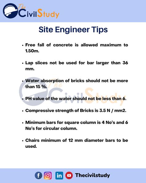 Civil Engineering Study Tips, Civil Engineering Construction Buildings, Civil Engineering Notes, Civil Knowledge, Construction Knowledge, Conversion Chart Math, Civil Engineer Resume, Civil Engineering Handbook, Civil Engineering Software