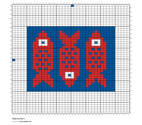 Fish Grid Pattern, Tapestry Knitting Patterns, Crochet Tapestry Pattern Grid, Fish Knitting Chart, Cross Stitch Fish Pattern, Tapestry Patterns Charts, Alpha Patterns Knitting, Pixel Tapestry Pattern, Knit Graph Patterns Charts