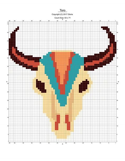 Aztec Cross Stitch, Indian Cross Stitch Patterns, Western Cross Stitch, Native American Cross Stitch, Skull Cross Stitch Pattern, Native American Beadwork Patterns, Indian Skull, Native Beading Patterns, Bead Loom Designs