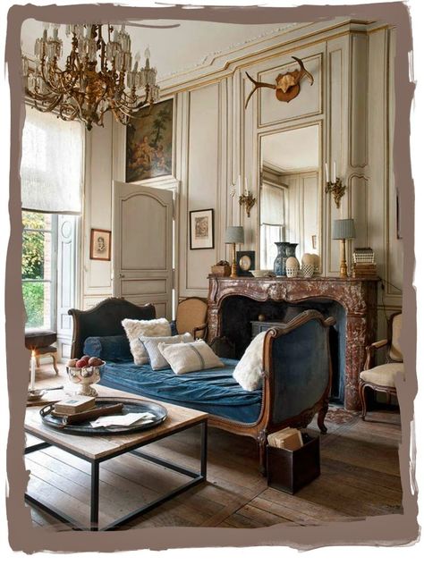 have some decorum: Parisian Apartment. Part Huit. L'appartement: La Cheminée. Parisian Chic Interior Design, Parisian Chic Interior, Parisian Apartment Decor, French Country Decorating Living Room, Parisian Decor, French Country Living, French Country Living Room, Chic Interior Design, Decor Ikea