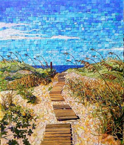 Smalti Mosaic, Landscape Mosaic, Mosaic Art Diy, Colorful Mosaic, Mosaic Garden Art, Mosaic Madness, Mosaic Art Projects, Mosaic Tile Art, Mosaic Murals