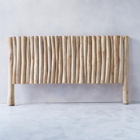 Driftwood Headboard, Bedside Table Ikea, Bed Headrest, Driftwood Furniture, Rustic Headboard, Bed Rest, Diy Headboards, Wooden Headboard, Diy Headboard