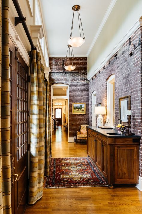 Updating Three Spaces Brought Life Back to This Historic Home Updated Historic Home, Historic Houses Interior, Historic Building Renovation Interior, Historic Building Renovation, Historic Home Restoration, Historic Remodel, Old Brick Homes, Historic House Renovation, Historic Home Remodel