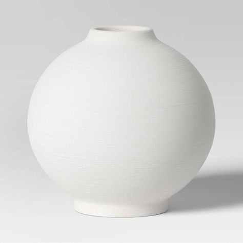 Ceramic Round Textured Vase White - Threshold™ Kent Homes, Textured Vase, Vase White, Spot Cleaner, Bud Vase, Bud Vases, Diy Painting, Modern Minimalist, Same Day Delivery