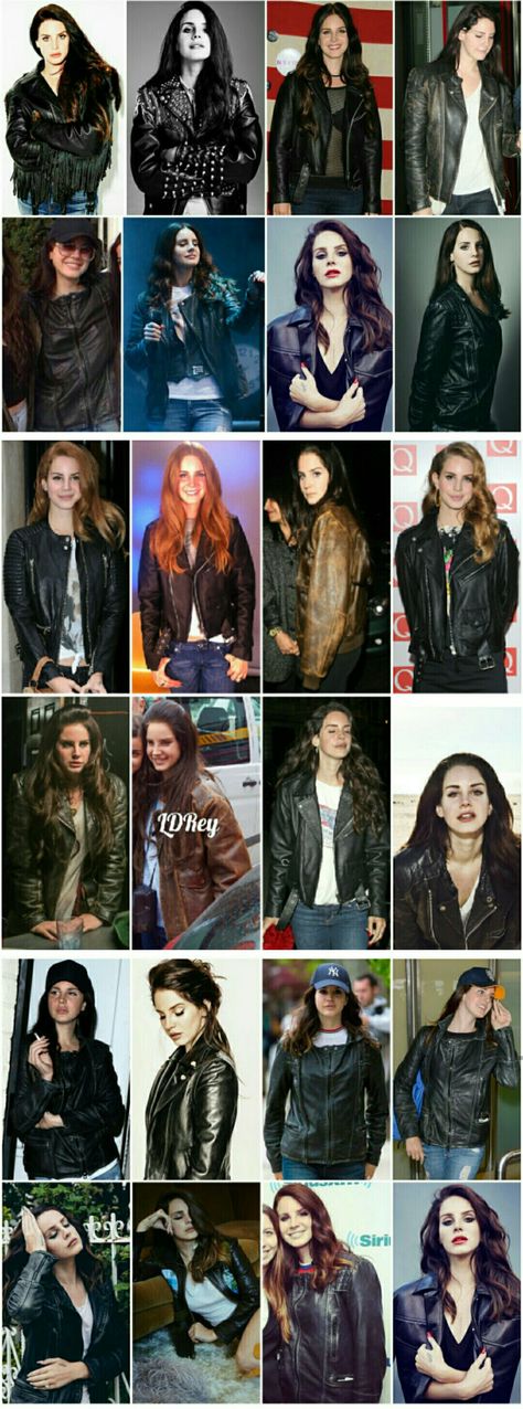 Lana Del Rey + leather jackets #LDR #fashion Lana Del Rey Leather Jacket, Lana Del Rey Outfits, Lana Del Rey Ultraviolence, Flamboyant Natural, Cowgirl Style Outfits, Biker Aesthetic, Lana Del Ray, Birthday Outfits, School Fits