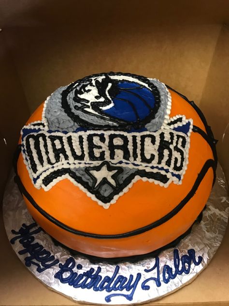 Dallas Maverick cake Dallas Mavericks Cake, Maverick Birthday Party, Nba Party, Dallas Mavericks, 5th Birthday, 40th Birthday, Cake Ideas, Boy Birthday, Birthday Ideas