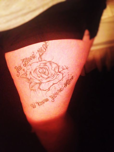 "You bleed just to know you're alive" -'Iris' by The googoo dolls. #tattoo #rose #lyrics Googoo Dolls, Alive Tattoo, Doll Tattoo, Tattoo Rose, Most Popular Tattoos, Cute Rose, Popular Tattoos, Piercing Tattoo, Rose Tattoos